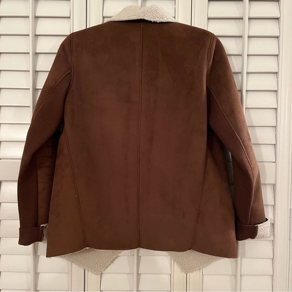 The Kooples Faux Shearling Suede Jacket - Picture 3 of 6
